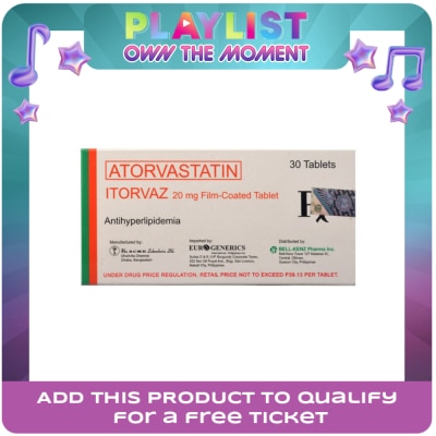ITORVAZ - Atorvastatin 20Mg 1 Tablet [PRESCRIPTION REQUIRED]