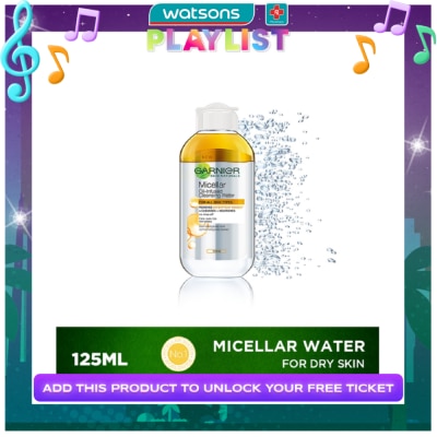 GARNIER Micellar Cleansing Water + Argan Oil 125ml [FOR WATERPROOF MAKEUP]