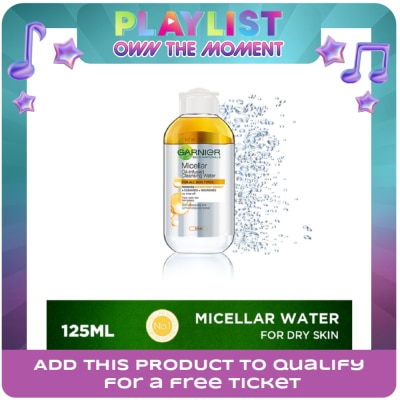 GARNIER - Micellar Cleansing Water + Argan Oil 125ml [FOR WATERPROOF MAKEUP]
