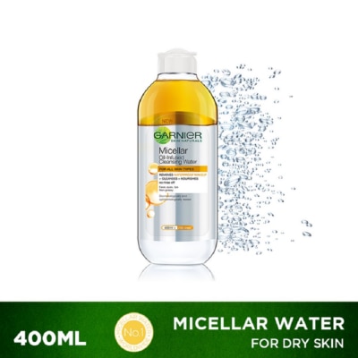 GARNIER - Micellar Cleansing Water + Argan Oil 400ml [FOR WATERPROOF MAKEUP]