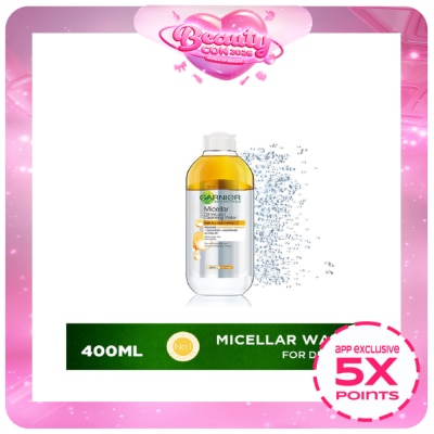 GARNIER - Micellar Cleansing Water + Argan Oil 400ml [FOR WATERPROOF MAKEUP]