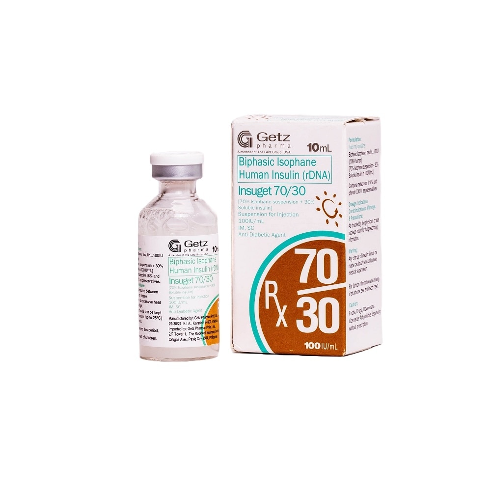 70/30 Vial Injection [PRESCRIPTION REQUIRED] Available In Click & Collect Express Only