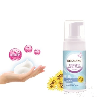 BETADINE Feminine Foam Wash Odor Control Witch Hazel 100ml