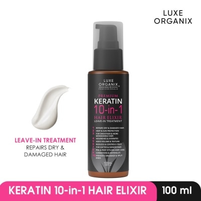 LUXE ORGANIX Luxe Organix Keratin 10in1 Hair Elixir Leave-in Treatment 100ml