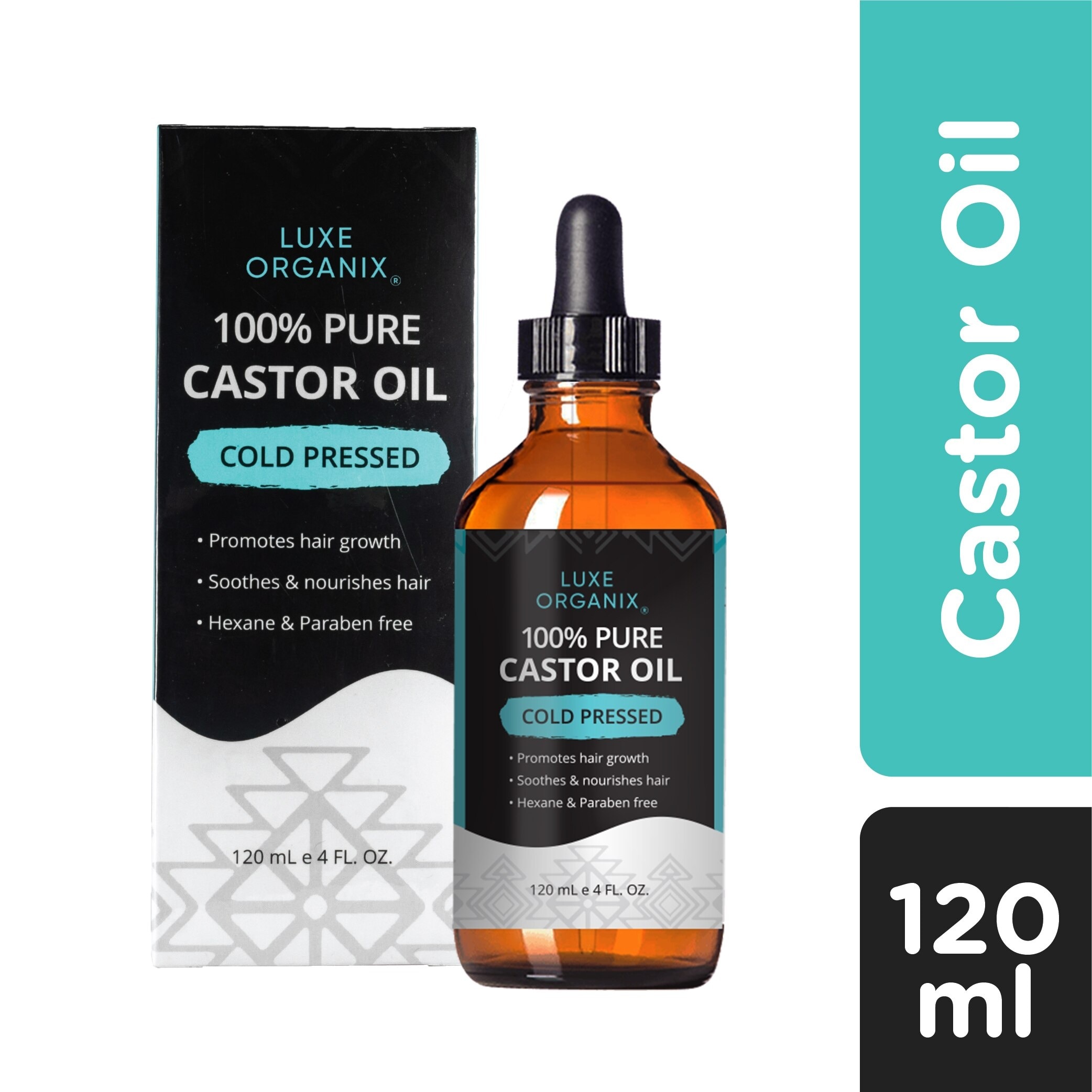 Luxe Organix Castor Oil Drops 120ml