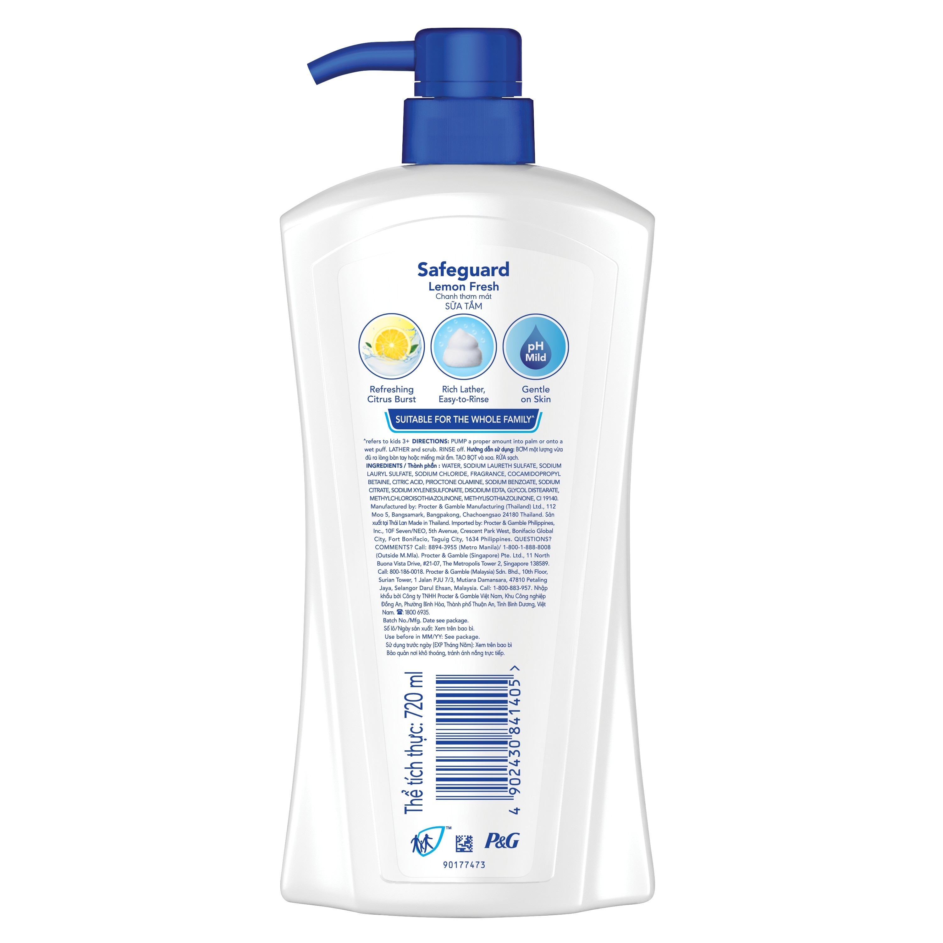 SAFEGUARD Lemon Fresh Body Wash 720mL