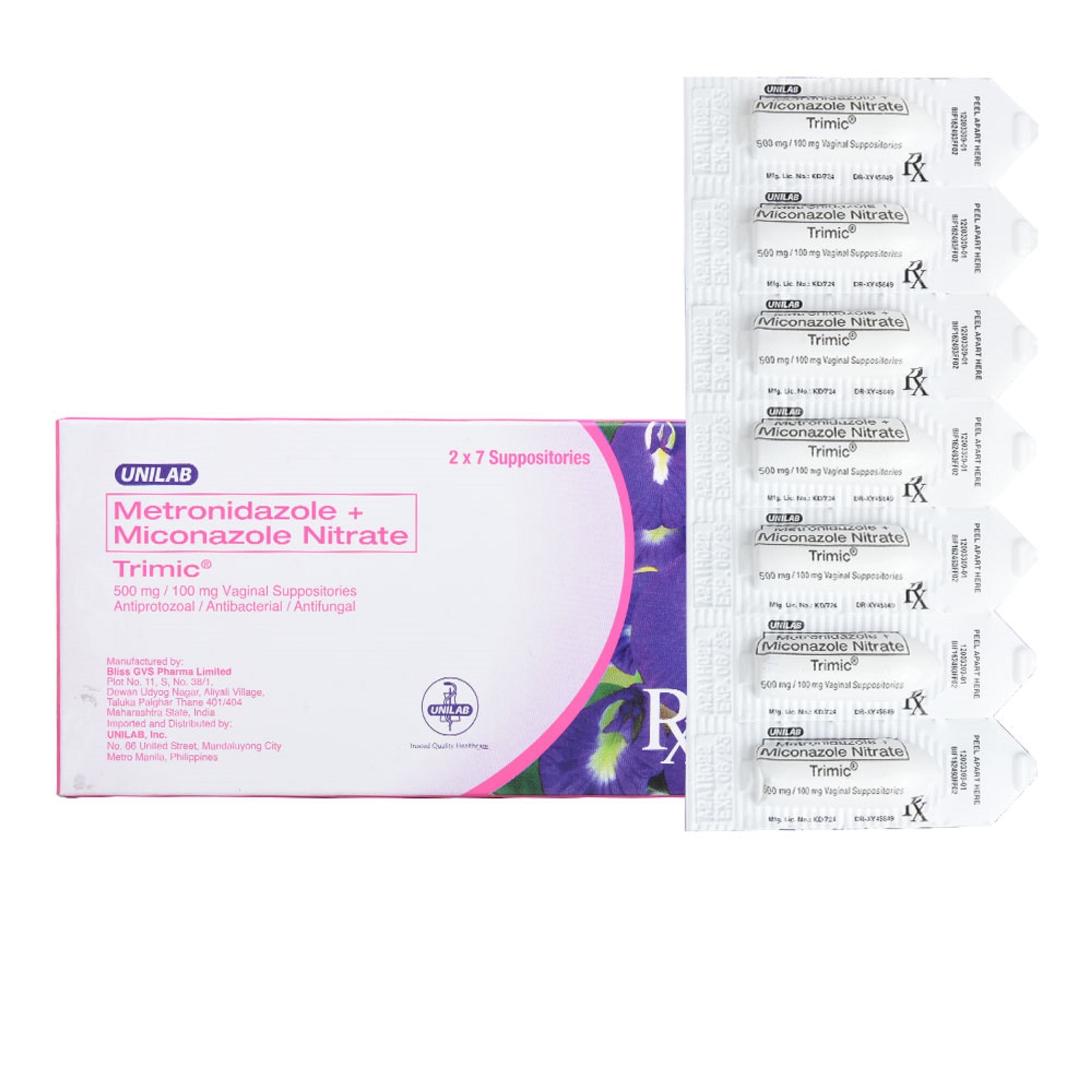 Metronidazole 500mg/100mg 1 Vaginal Suppository [Prescription Required]