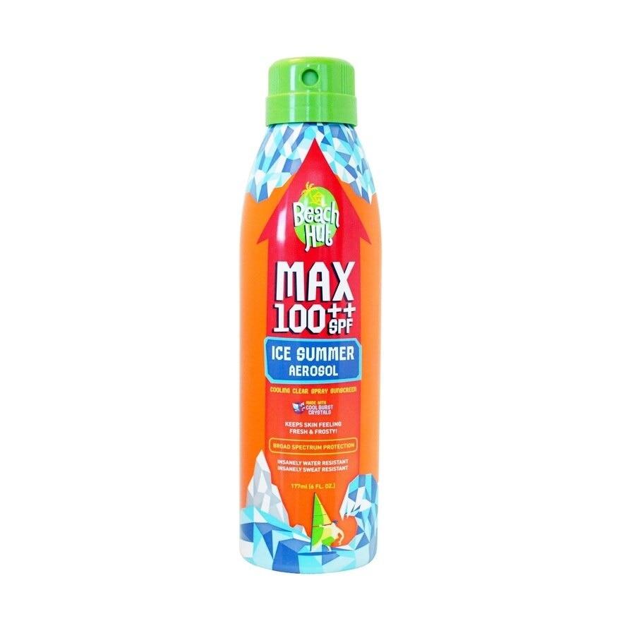 Beach Hut Max 100++ SPF Ice Summer Aerosol Spray 177ml