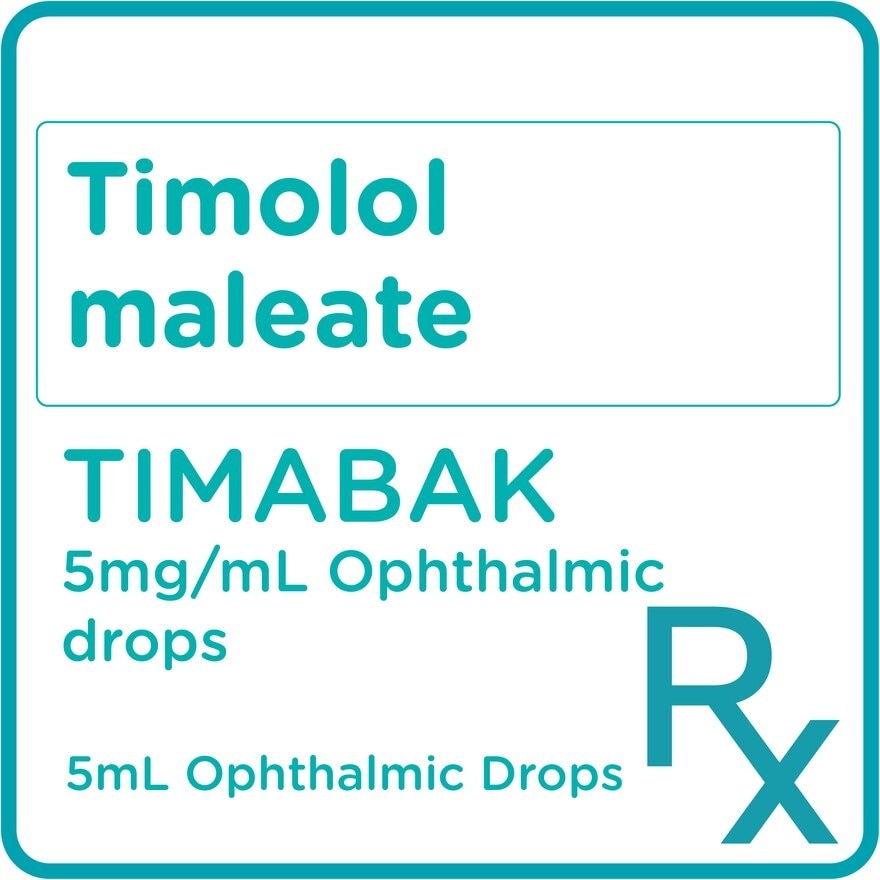 Timolol Maleate 5mg/mL Ophthalmic Drops x5mL [PRESCRIPTION REQUIRED]