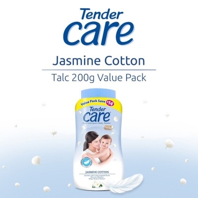 TENDER CARE Jasmine Cotton Hypo-Allergenic Baby Powder 200g