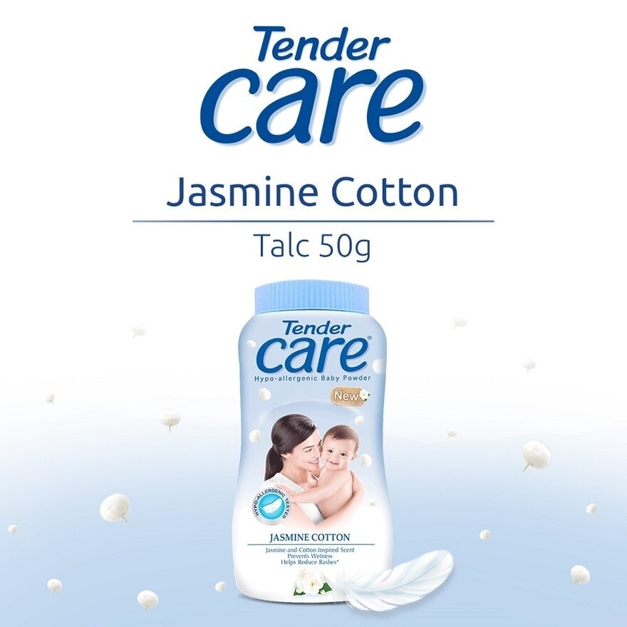 Jasmine Cotton Hypo-Allergenic Baby Powder 50g