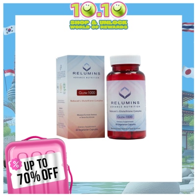 RELUMINS L-Glutathione Bot 1000mg 60 Vegetarian Capsules