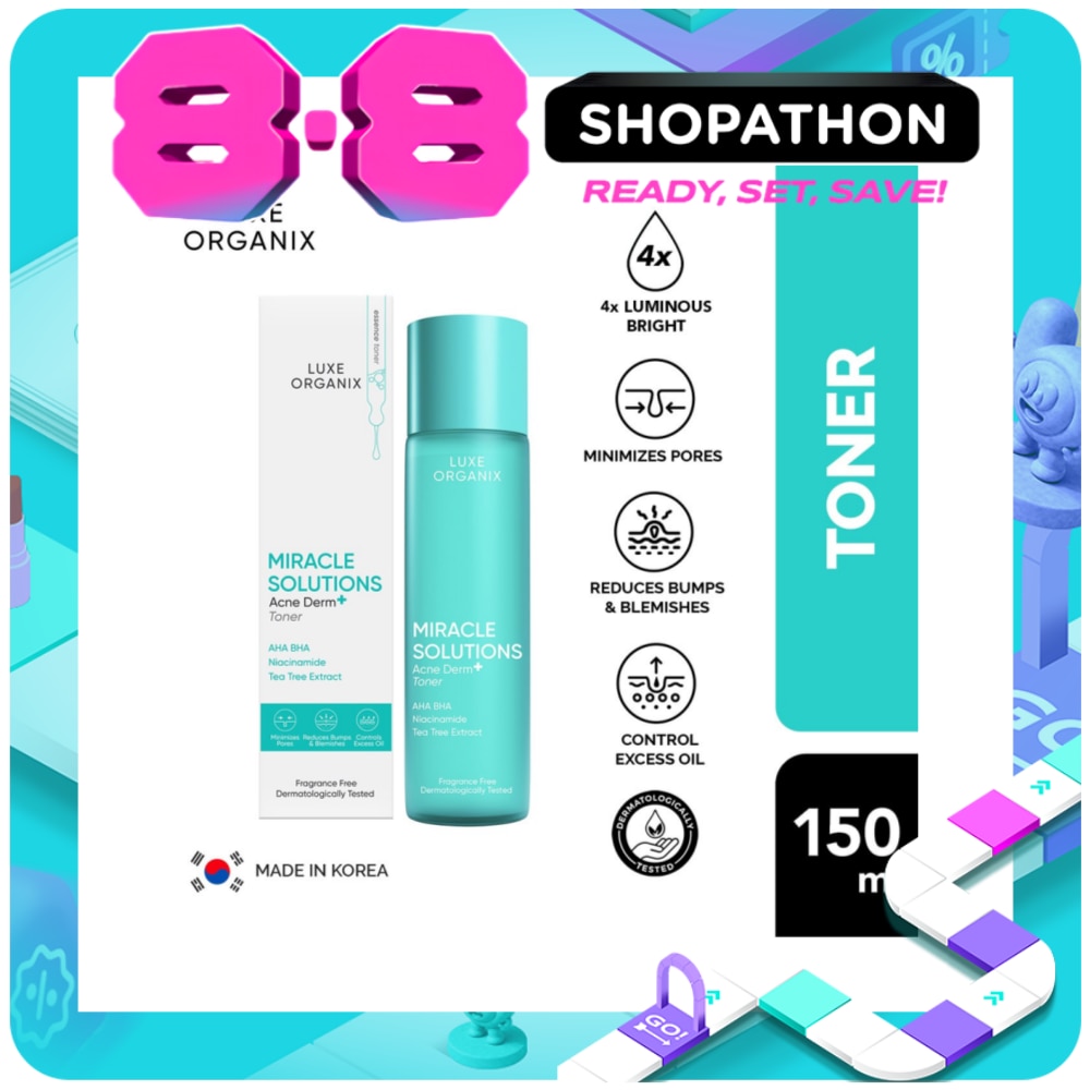 Luxe Organix Miracle Solutions Acne Derm + Toner 150ml image