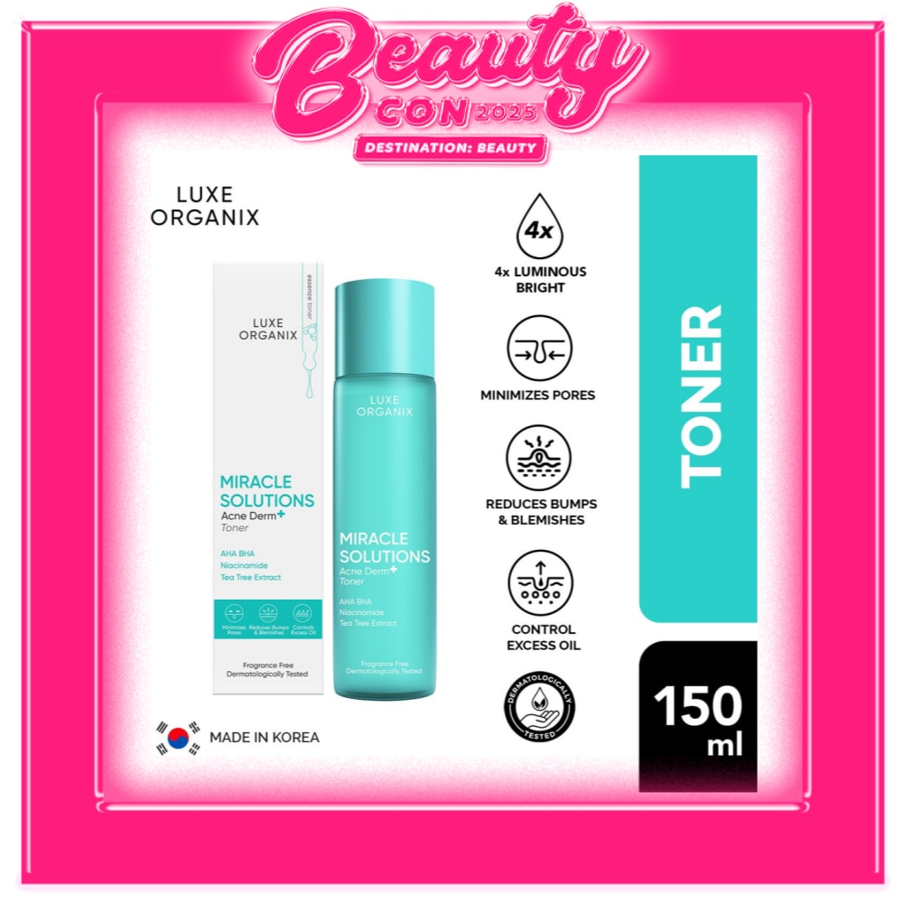 Luxe Organix Miracle Solutions Acne Derm +  Toner 150ml