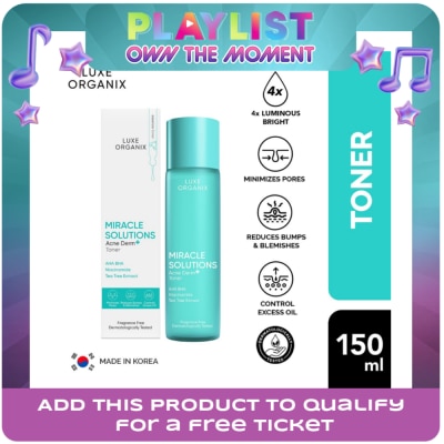 LUXE ORGANIX - Luxe Organix Miracle Solutions Acne Derm +  Toner 150ml