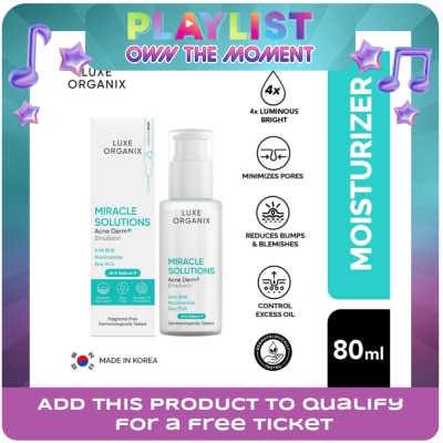 LUXE ORGANIX - Luxe Organix Miracle Solutions AHA/BHA Acne Derm+ Emulsion 80ml