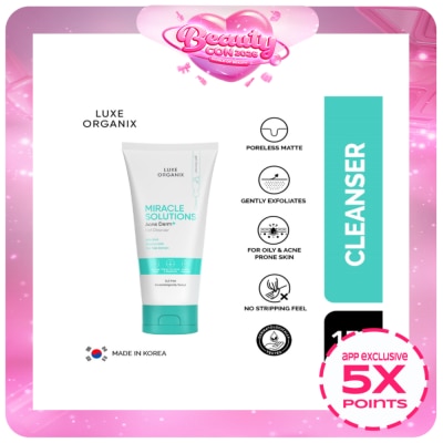 LUXE ORGANIX - Luxe Organix Miracle Solutions Acne Derm +  Gel Cleanser 150g