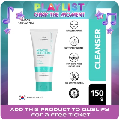 LUXE ORGANIX - Luxe Organix Miracle Solutions Acne Derm +  Gel Cleanser 150g