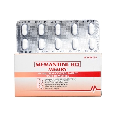MEMRY Memantine hydrochloride 10mg 1 Film-coated Tablet [PRESCRIPTION REQUIRED]