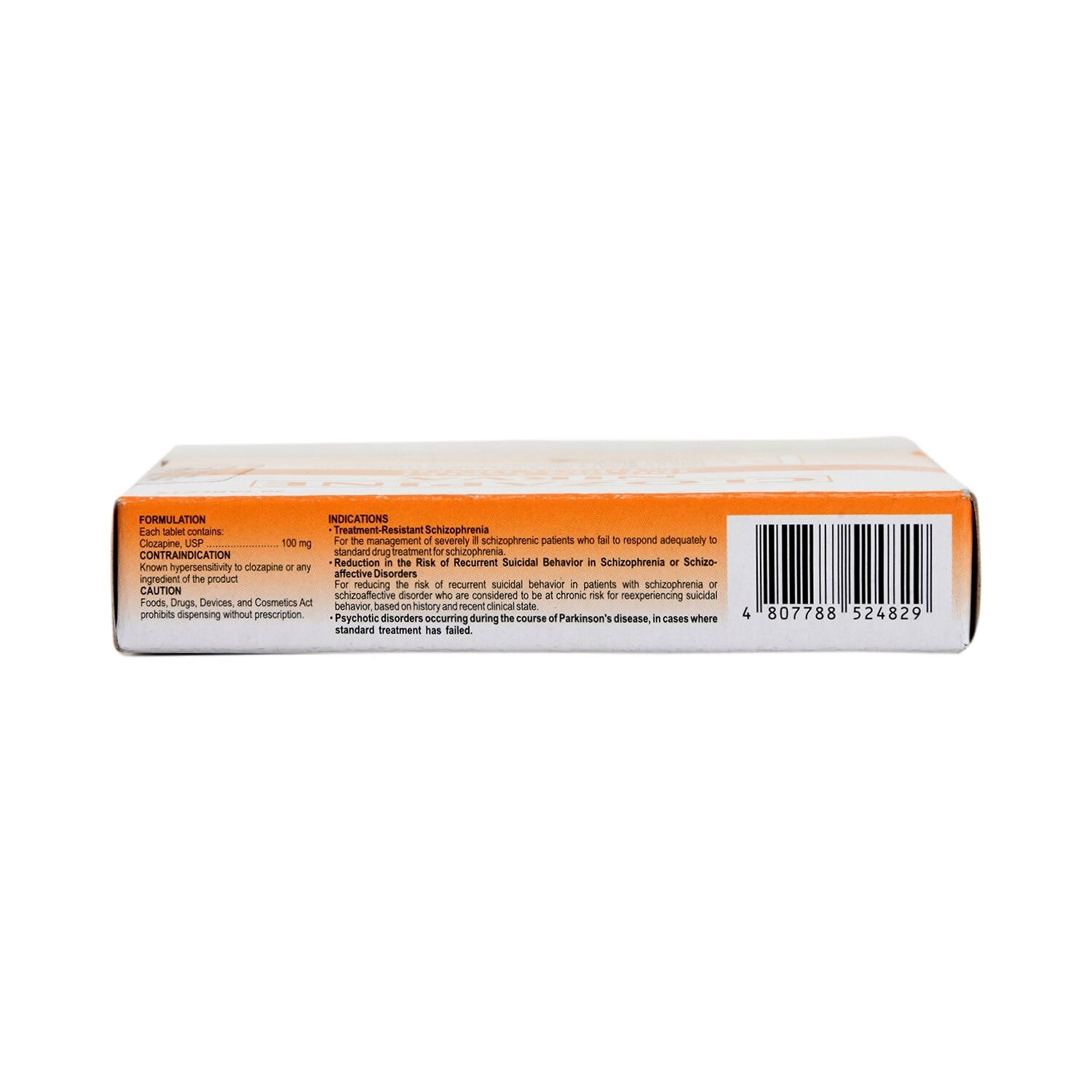 Clozapine 100mg 1 Tablet [PRESCRIPTION REQUIRED]