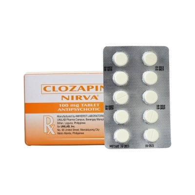 NIRVA Clozapine 100mg 1 Tablet [PRESCRIPTION REQUIRED]