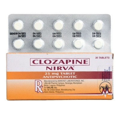 NIRVA Clozapine 25mg 1 Tablet [PRESCRIPTION REQUIRED]