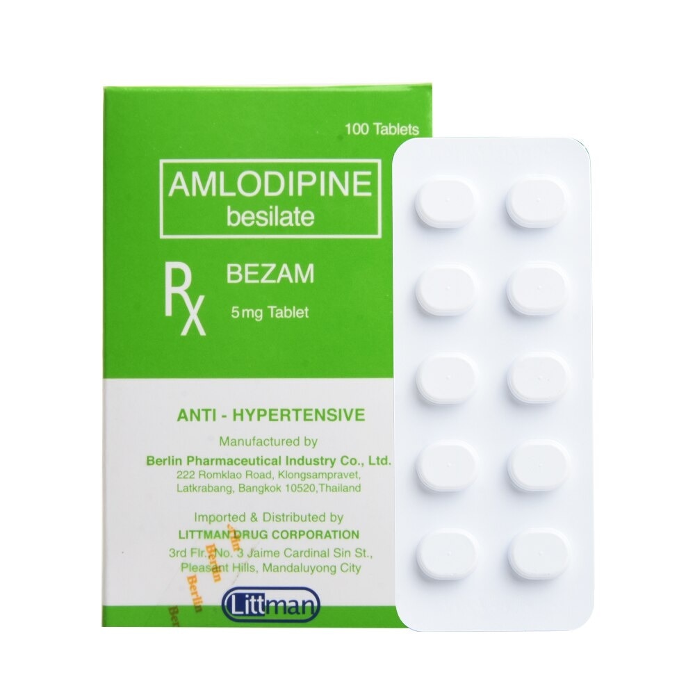 Amlodipine (As Besilate) 5mg 1 Tablet [Prescription Required]