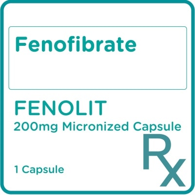 FENOLIT FENOLIT Fenofibrate 200mg 1 Micronized Sold Per Piece [PRESCRIPTION REQUIRED]