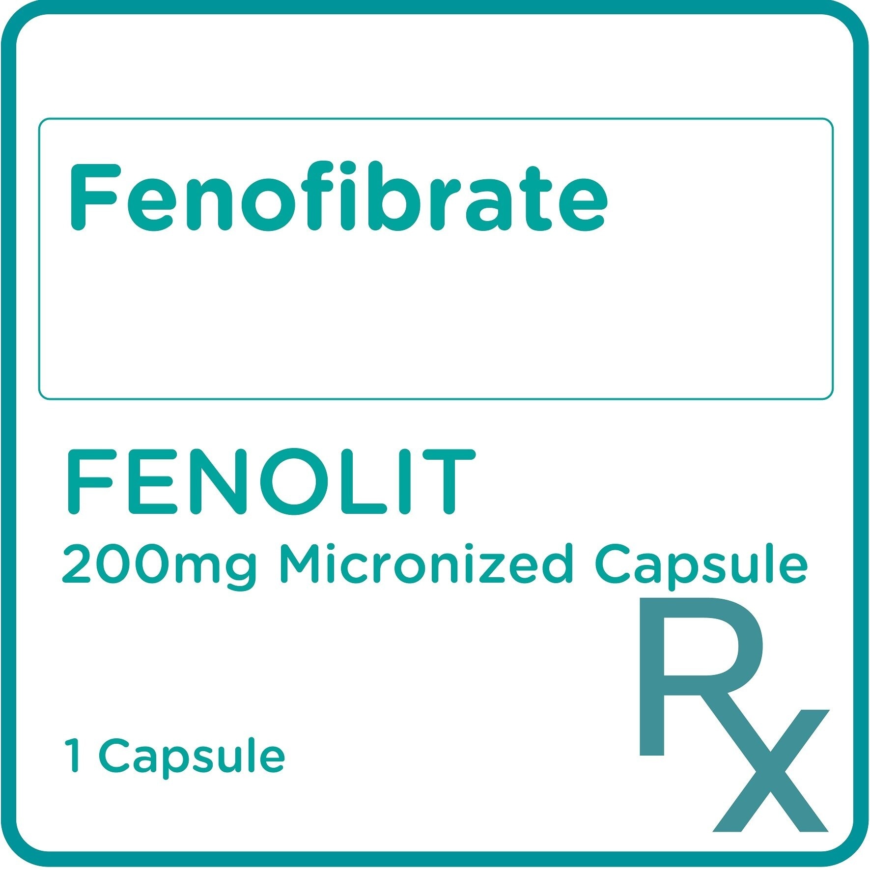 FENOLIT Fenofibrate 200mg 1 Micronized Sold Per Piece [PRESCRIPTION REQUIRED]
