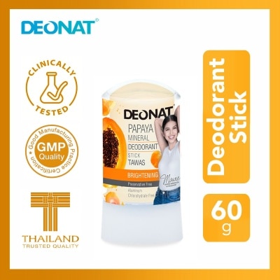 DEO NAT Deonat Natural Mineral Deodorant Stick Papaya 60g