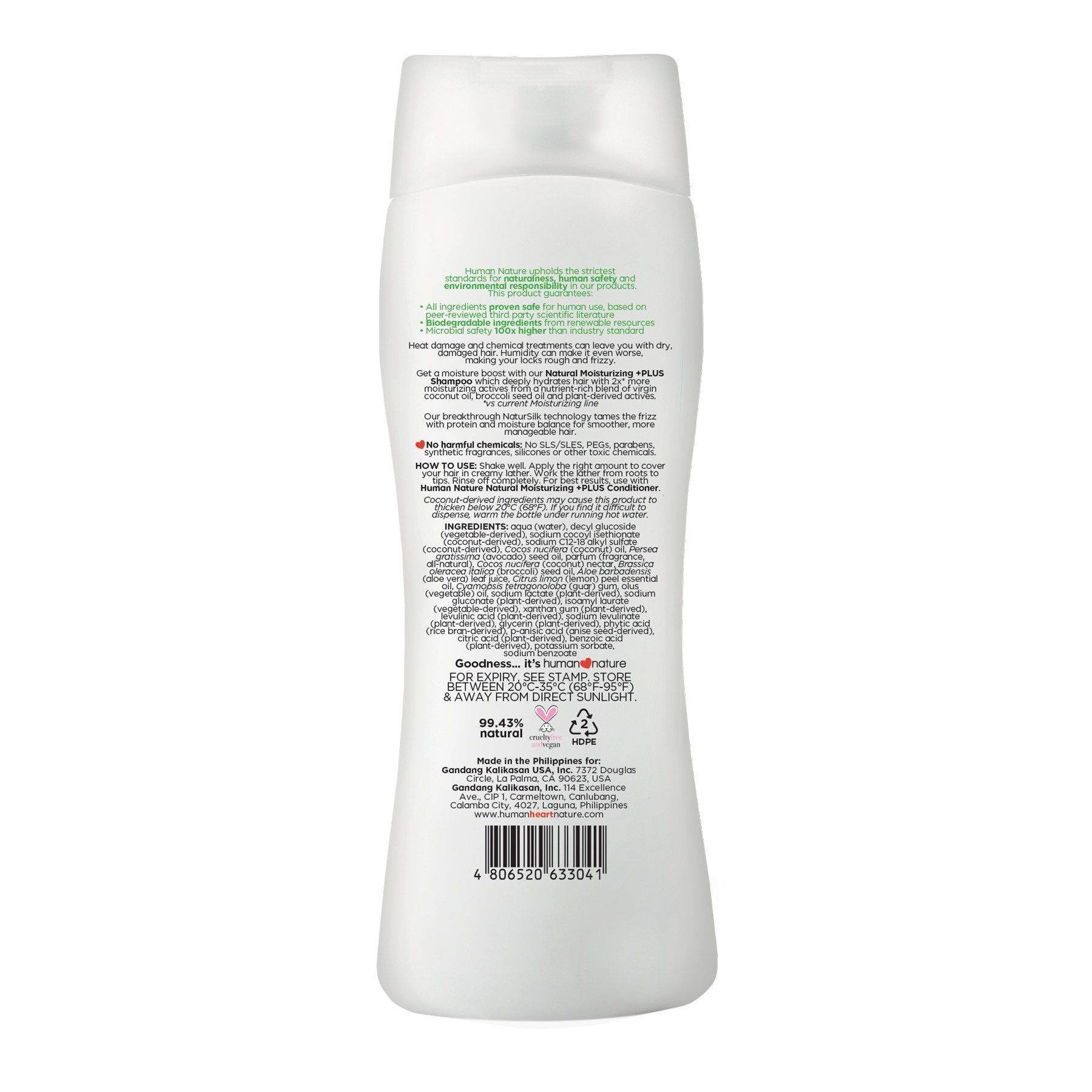 Moisturizing Plus Shampoo Green Tea 180ml