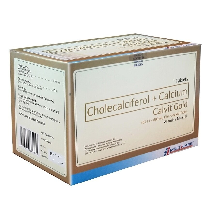 Cholecalciferol + Calcium 1 Film Coated Tablet