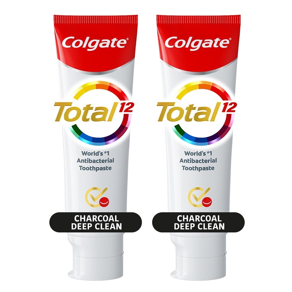 Total Charcoal Deep Clean Whole Mouth Health Toothpaste 80g Twin Pack