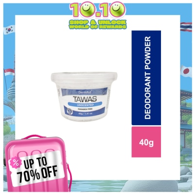 DERMAID Unscented Tawas Powder 40g