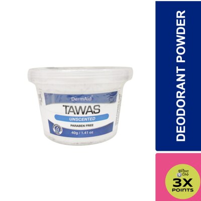 DERMAID Unscented Tawas Powder 40g