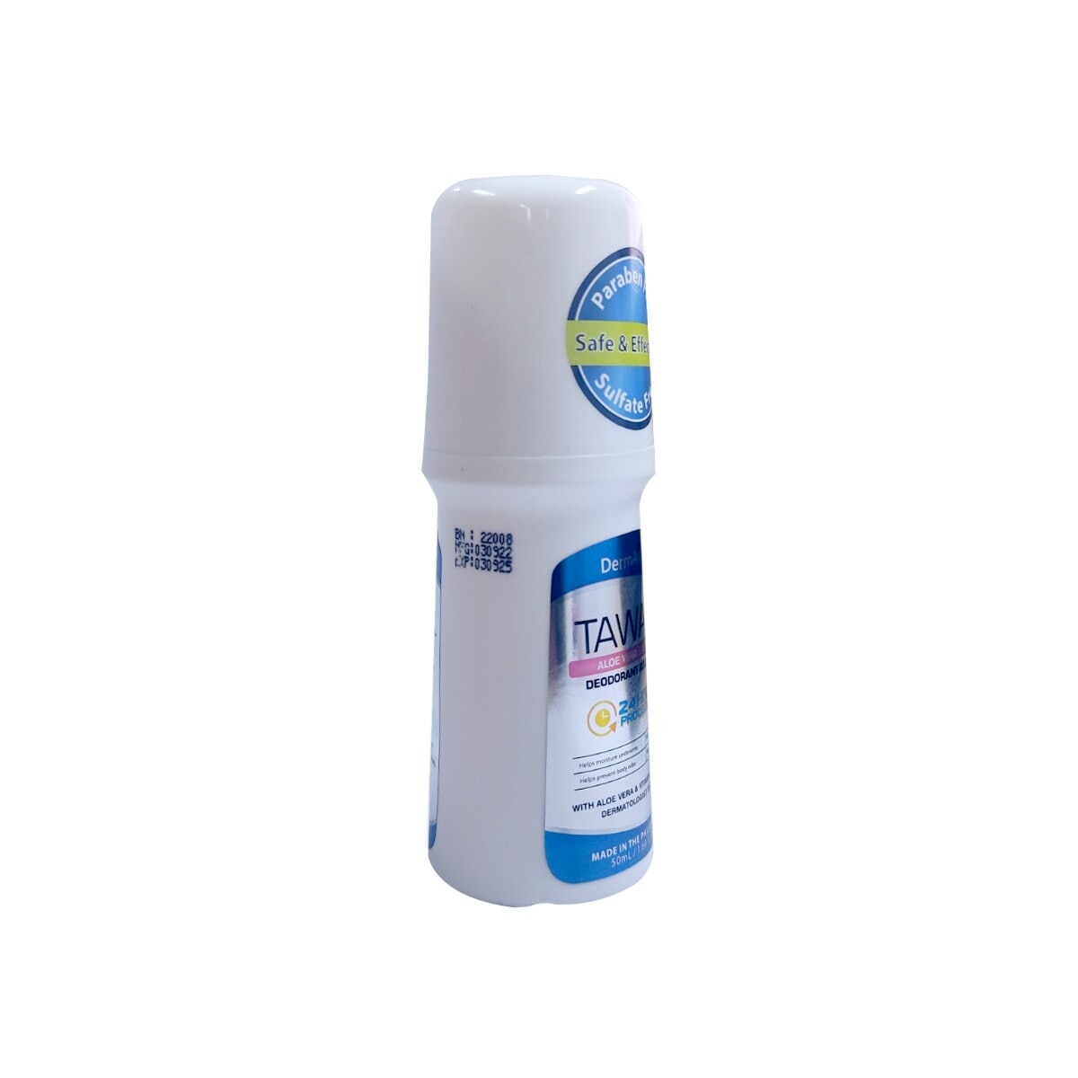 Deodorant Roll-on Scented Tawas with Aloe Vera with Vitamin E 50ml