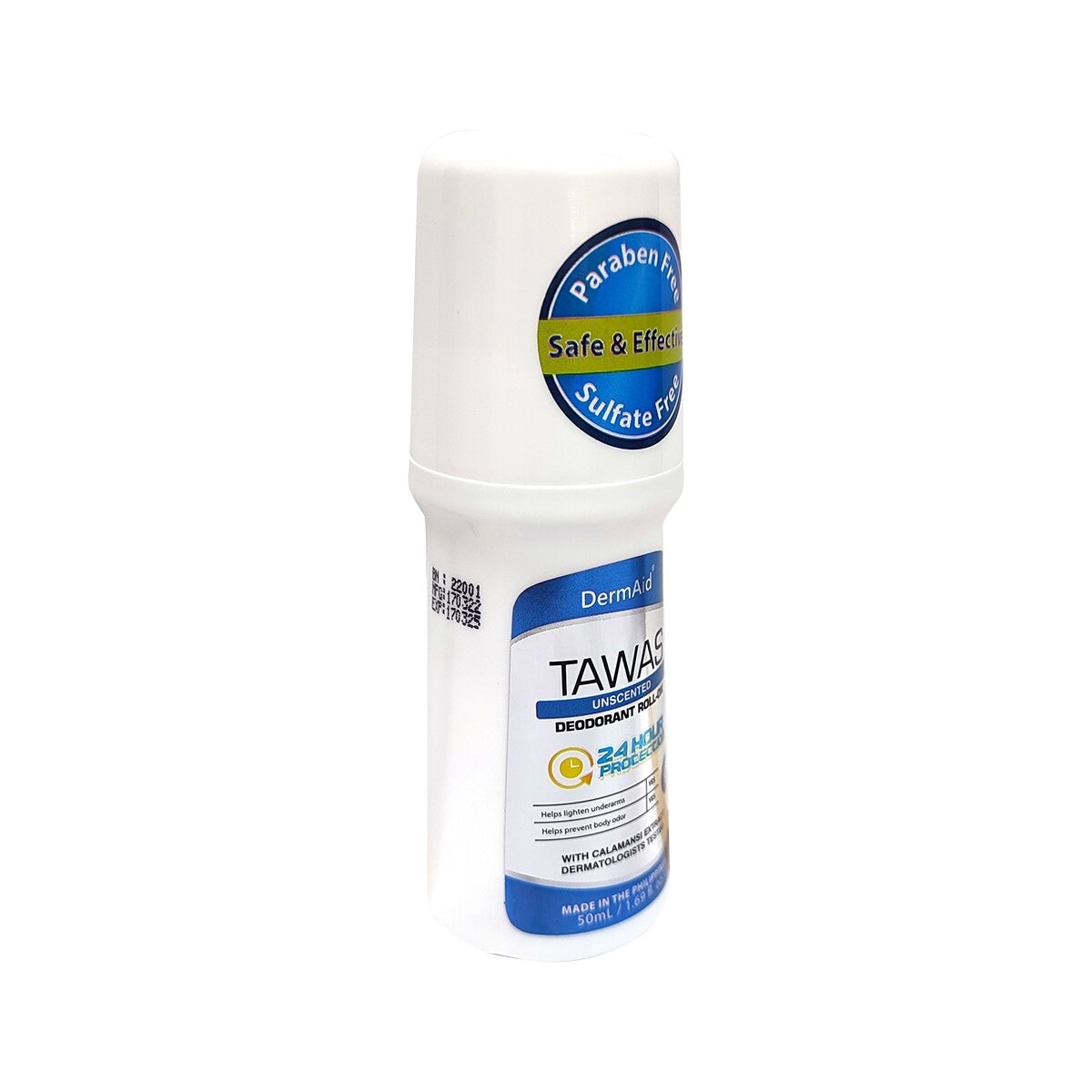 Deodorant Roll-on Unscented Tawas with Calamansi