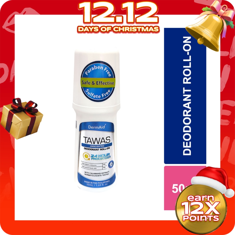 Deodorant Roll-on Unscented Tawas with Calamansi