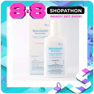 DERMAZOLE - Ketoconazole 20 mg/mL (2%w/v) Shampoo 50ml image