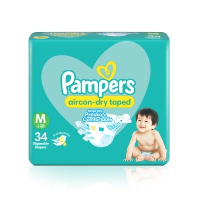 PAMPERS Baby Dry Taped Value Diaper Medium 34s