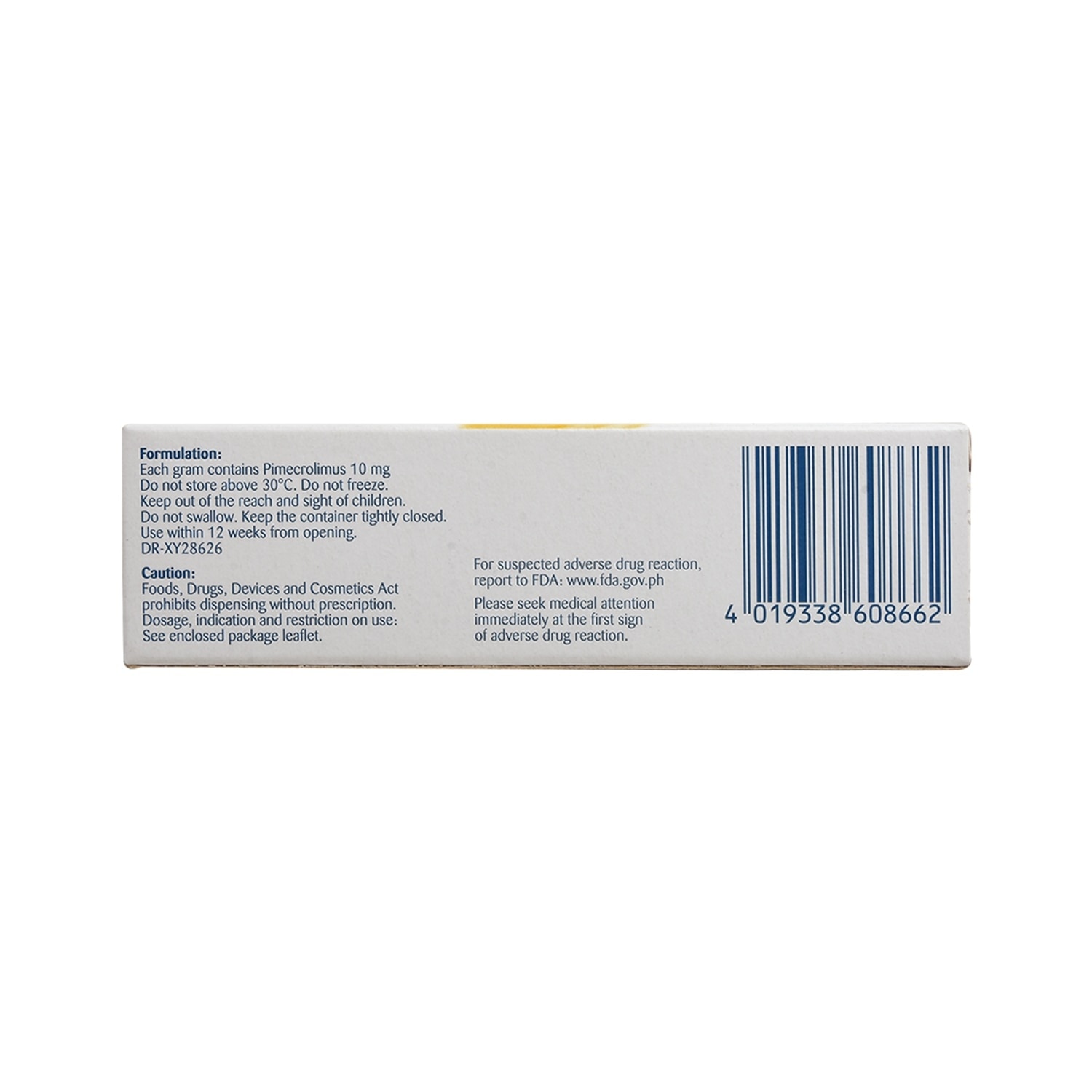 Pimecrolimus 1% cream 10g tube [PRESCRIPTION REQUIRED]