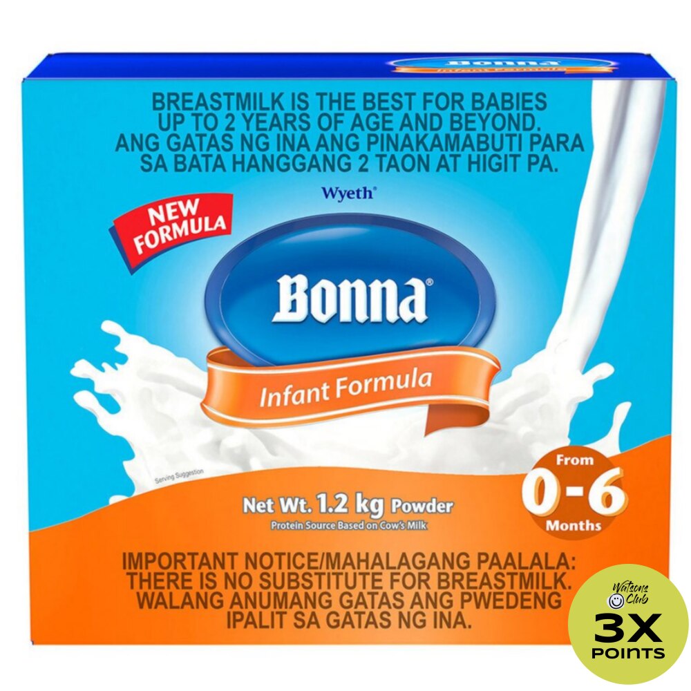 Stage 1 Infant Formula For 0 to 6 Months Bag in Box 1.2kg (400g x 3)