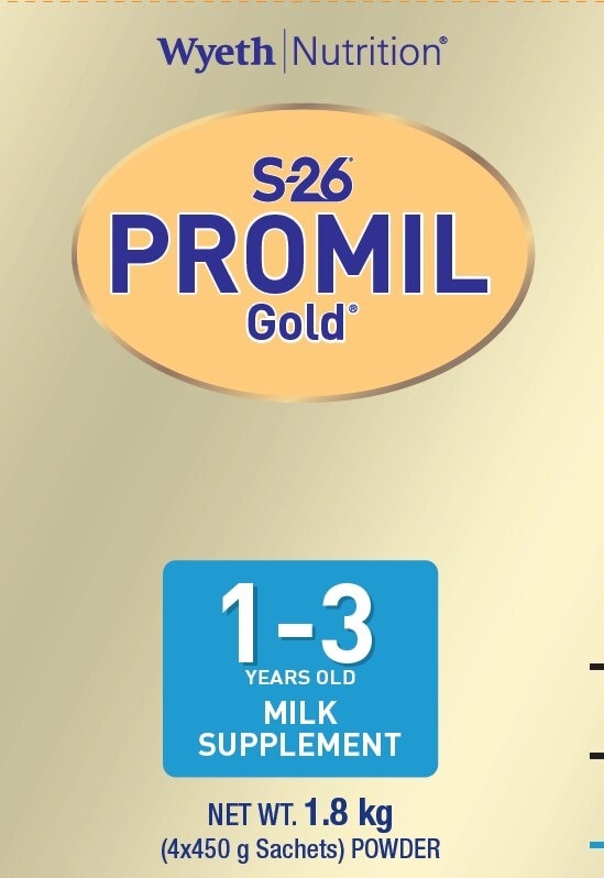 Promil Gold® Three Milk Supplement For Kids 1-3 Years Old Bag in Box 1.8kg (450g x 4)