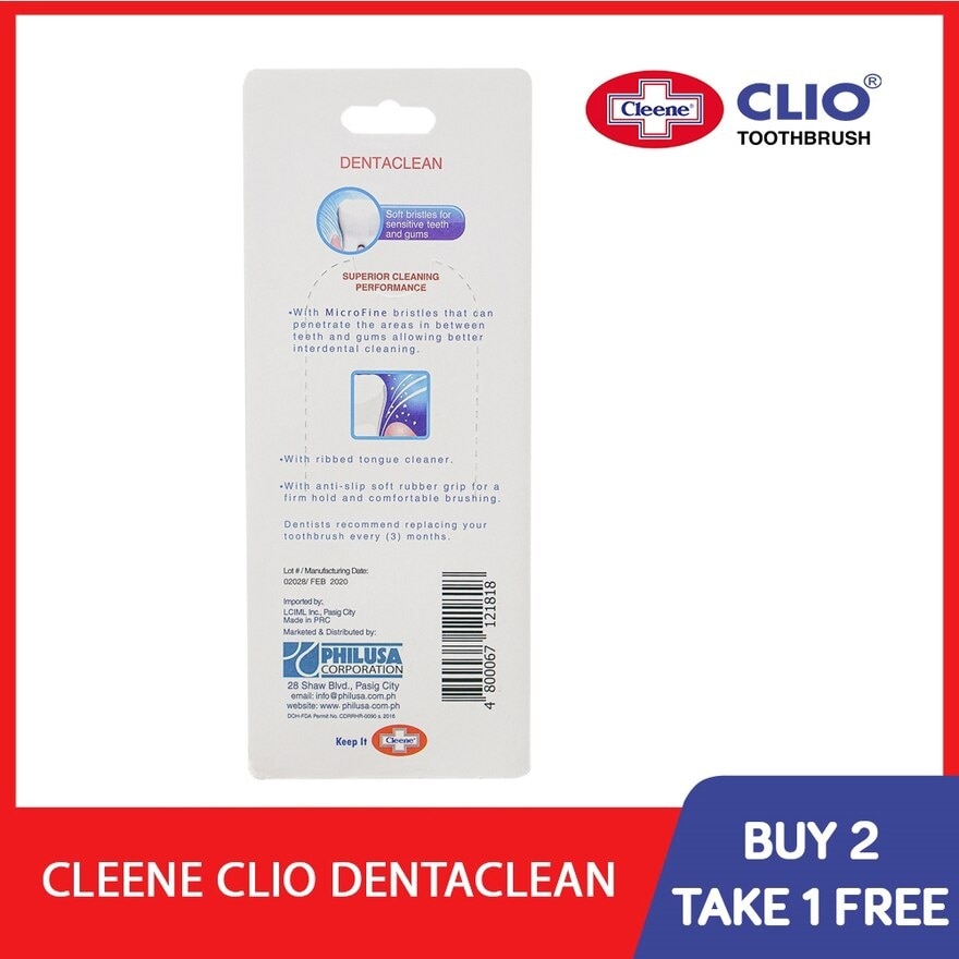 Dentaclean Toothbrush 3s