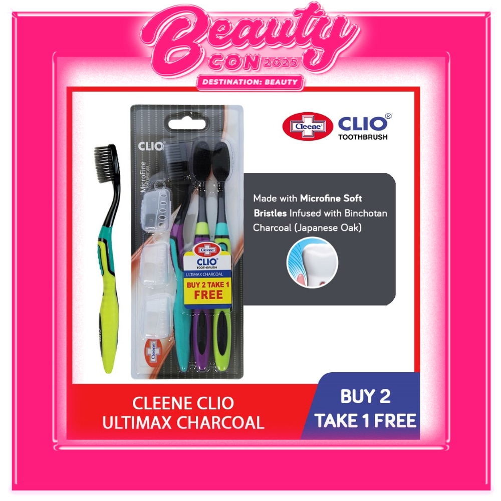 Ultimax Charcoal Toothbrush 3s