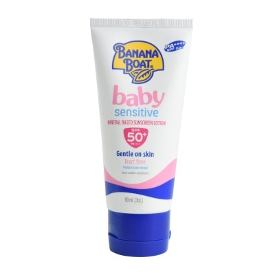 BANANA BOAT Baby Sensitive Mineral Based Sunscreen Lotion SPF50+ 90ml