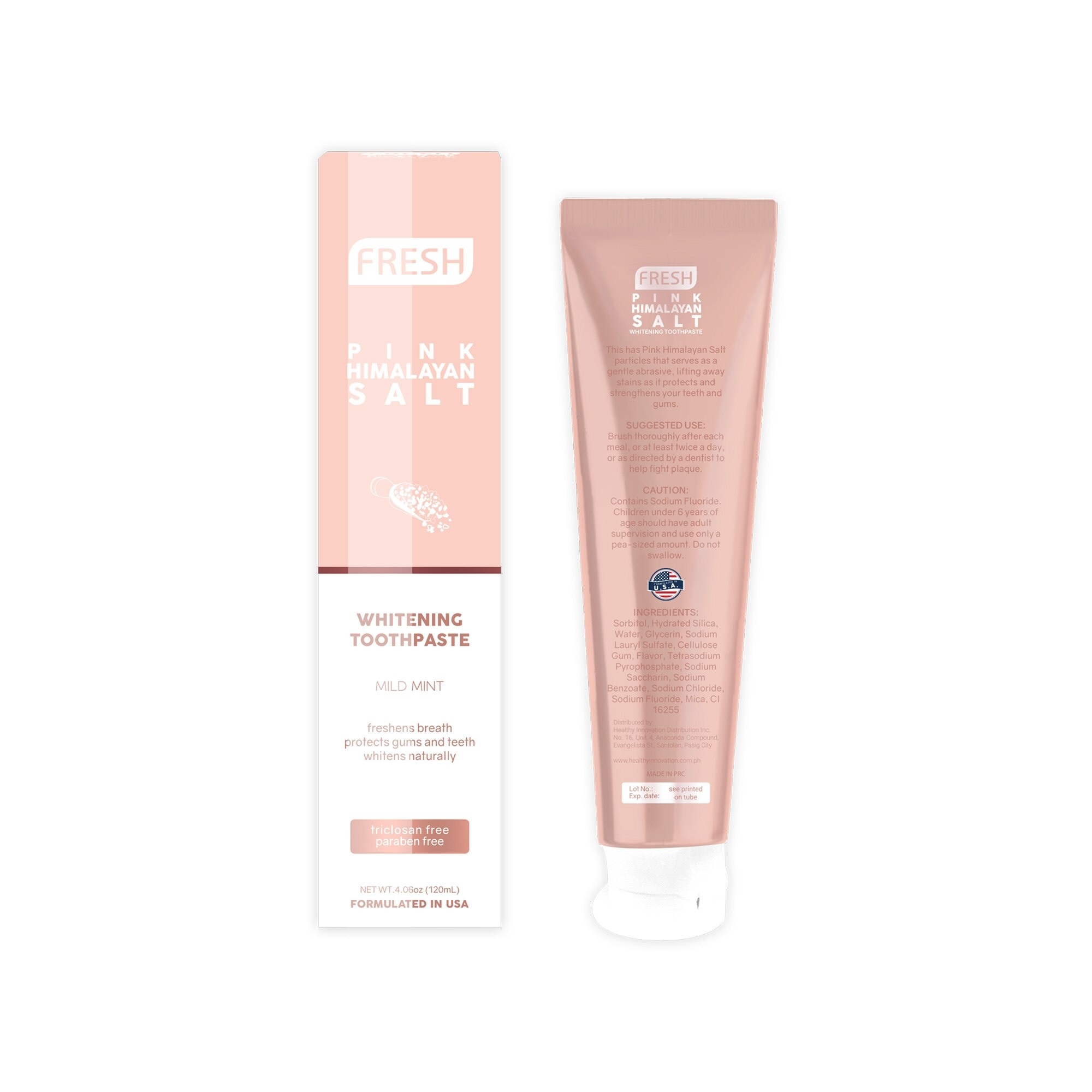 Pink Himalayan Salt Whitening Toothpaste 120mL