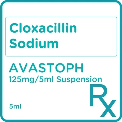 AVASTOPH Cloxacillin Soduim Susp 125mg/5ml [Prescription Required]