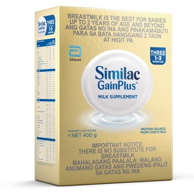 SIMILAC Similac GainPlus with HMO 400g for Infants 1-3 Years