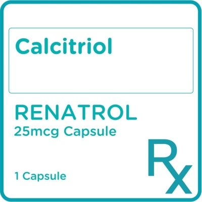 RENATROL Calcitriol 25mcg 1 Capsule [Prescription Required]